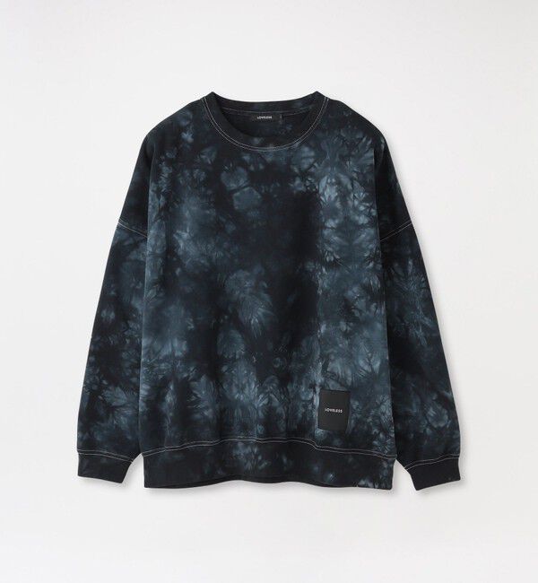  「ムラ染めオーバースウェット」|Tシャツ・カットソー|ブルー