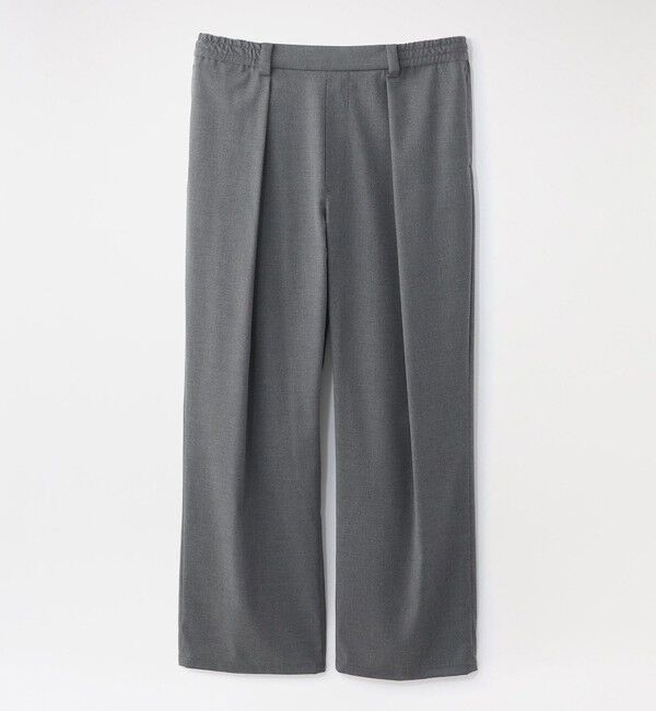  「フロントタックワイドテーパードイージー」|その他|グレー