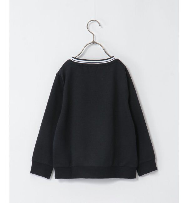 ikka kids「【キッズ】[速乾]リブライン刺繍トレーナー(100~160cm)」|Tシャツ・カットソー|