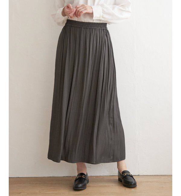 ikka「カッセンボリュームラップスカーチョ」|その他|チャコール