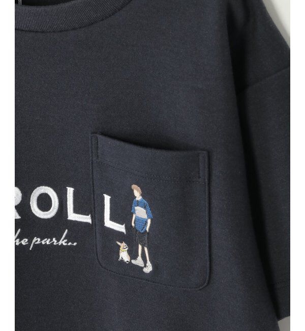 ikka kids「【親子おそろい】裾レイヤー刺繍Tシャツ（120~160cm）」|Tシャツ・カットソー|