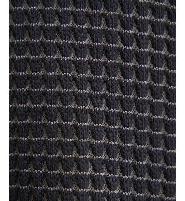 ikka「ビッグワッフルジップパーカー」|カーディガン|