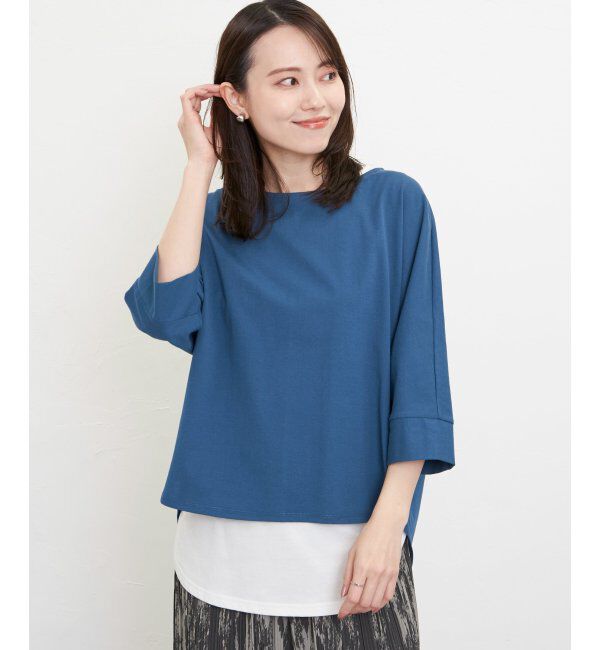 ikka「【雑誌InRed5月号掲載】【親子おそろい】梨地ジョーゼットドルマンプルオーバー」|その他|