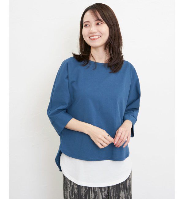 ikka「【雑誌InRed5月号掲載】【親子おそろい】梨地ジョーゼットドルマンプルオーバー」|その他|