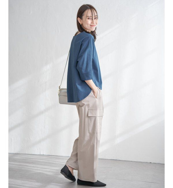 ikka「【雑誌InRed5月号掲載】【親子おそろい】梨地ジョーゼットドルマンプルオーバー」|その他|