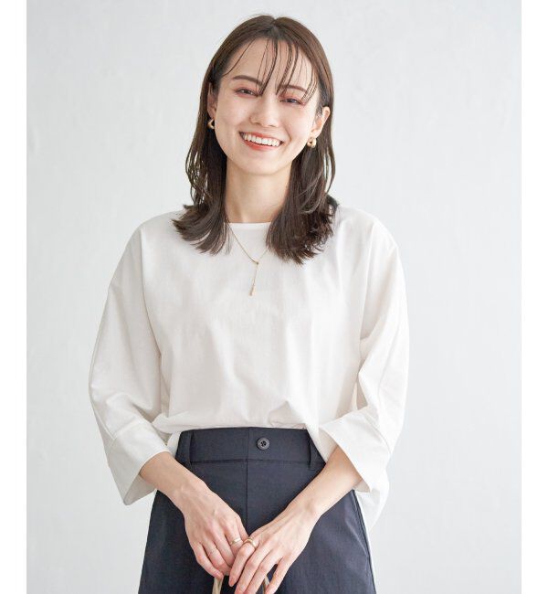 ikka「【雑誌InRed5月号掲載】【親子おそろい】梨地ジョーゼットドルマンプルオーバー」|その他|