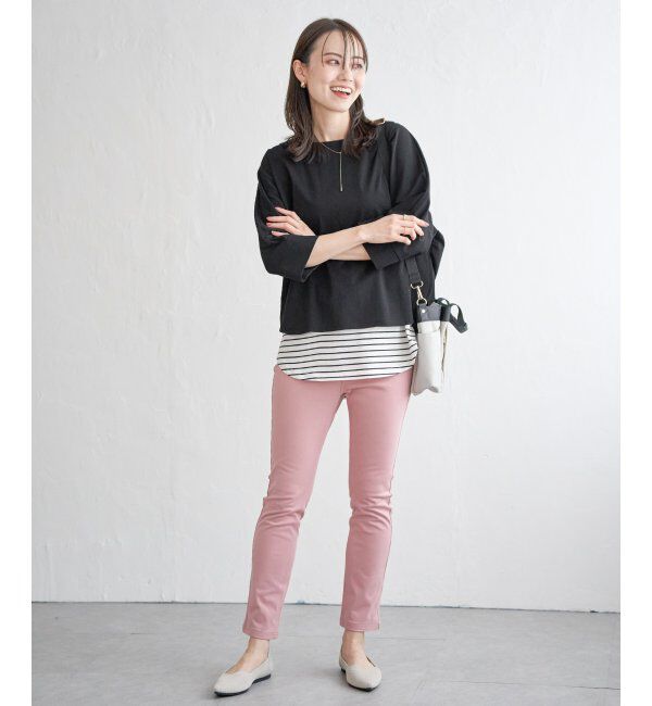 ikka「【雑誌InRed5月号掲載】【親子おそろい】梨地ジョーゼットドルマンプルオーバー」|その他|