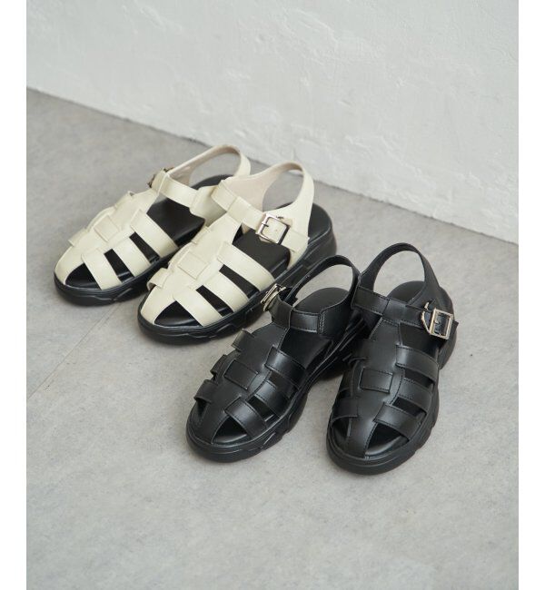 ikka「【雑誌InRed5月号掲載】グルカ厚底サンダル」|その他|