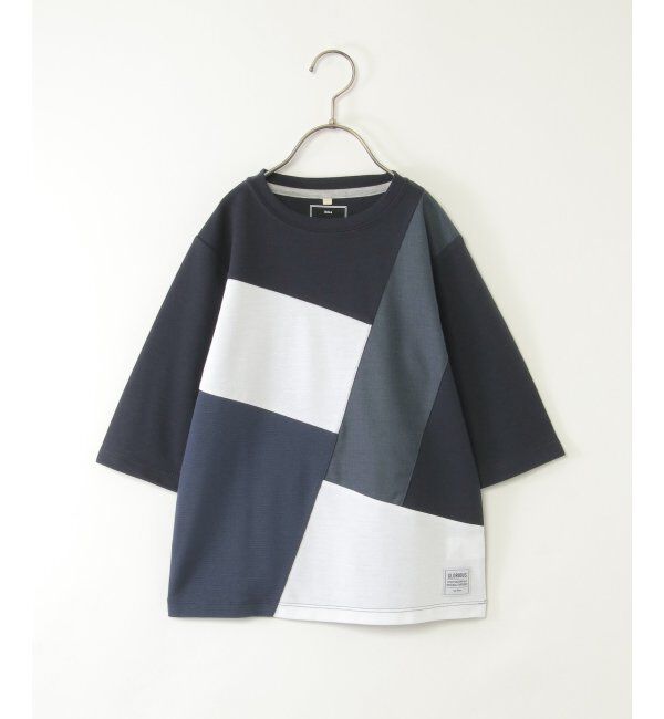 ikka kids「７ブソデポンチブロックスＴ」|Tシャツ・カットソー|