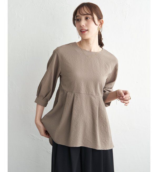 ikka「サッカーペプラムブラウス」|シャツ・ブラウス|