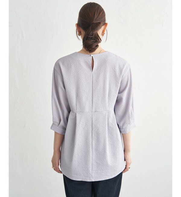 ikka「サッカーペプラムブラウス」|シャツ・ブラウス|