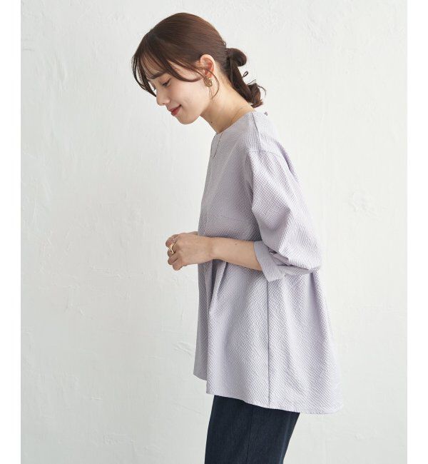 ikka「サッカーペプラムブラウス」|シャツ・ブラウス|