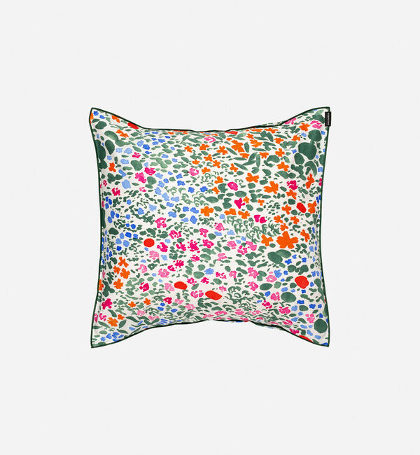 Marimekko「Rantaniitty クッションカバー 50&times;50cm」|クッション・クッションカバー|ﾎﾜｲﾄ&times;ﾏﾙﾁｶﾗｰ