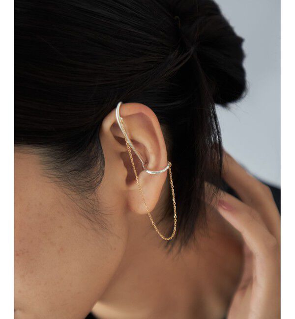 Jouete「[トーンカフス] チェーン コンビカラー」|イヤーカフ|