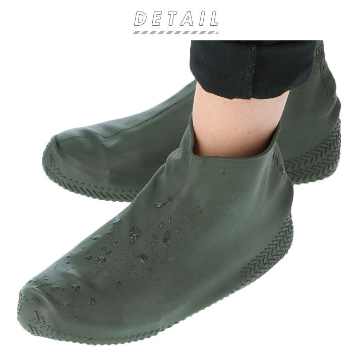 BACKYARD FAMILY「シューズカバー レイン 防水 通販 シリコン レインシューズカバー 履きやすい 滑りにくい」|レインシューズ|