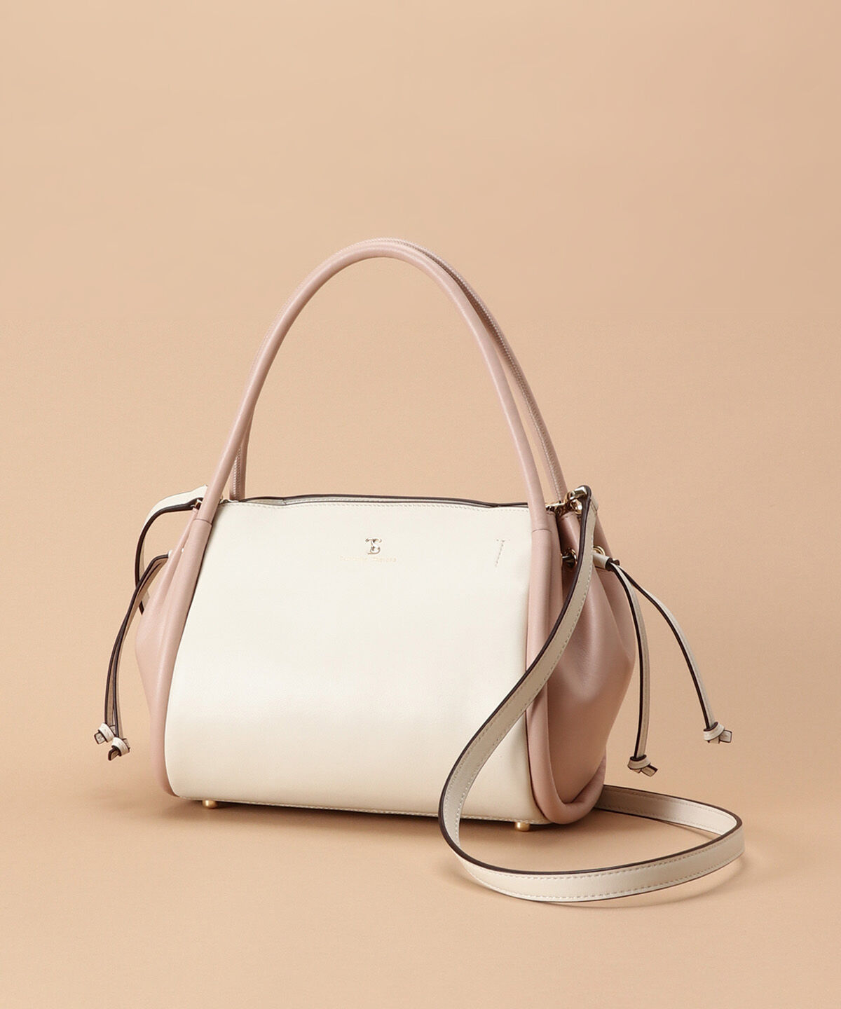 Samantha Thavasa「バイカラーサイド巾着 ハンドバッグ」|ハンドバッグ|