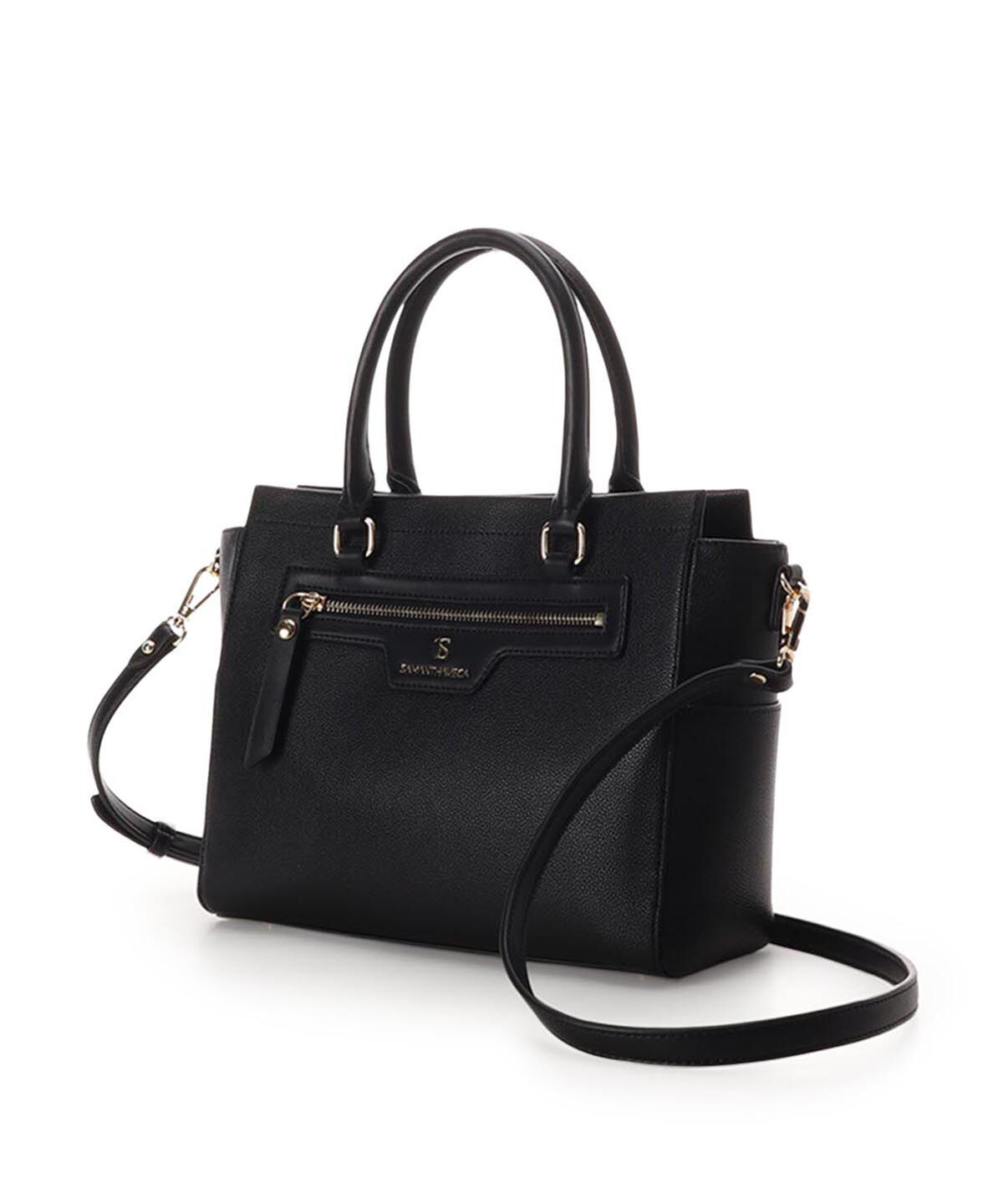 Samantha Vega「スムースBOX型ハンドバッグ」|ハンドバッグ|