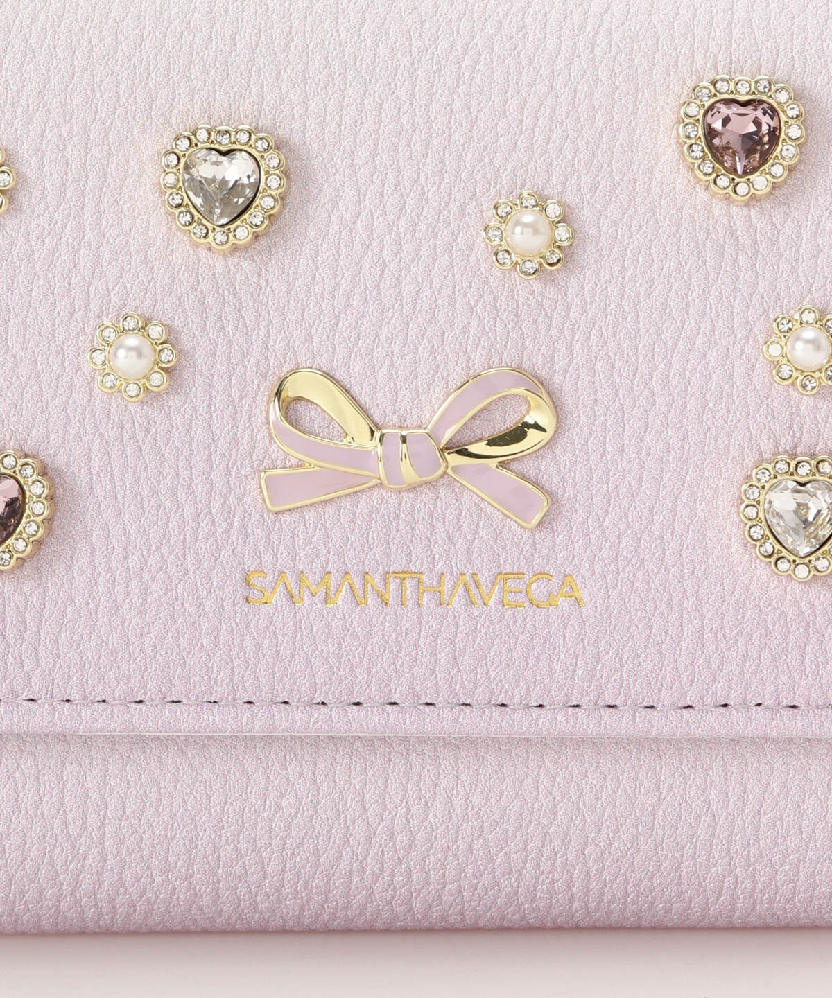 Samantha Vega「ハートビジューグラデーション折財布」|財布|