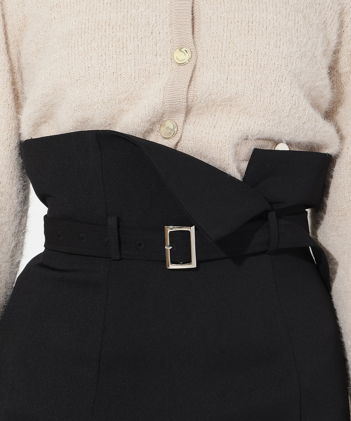 アンドクチュール「ウエスト折り返しマーメイドスカート」|スカート|