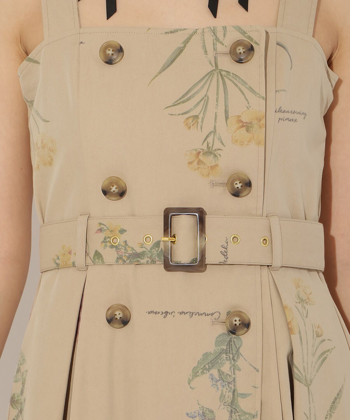 アンドクチュール「オータムフラワートレンチジャンスカ」|ジャンパースカート|