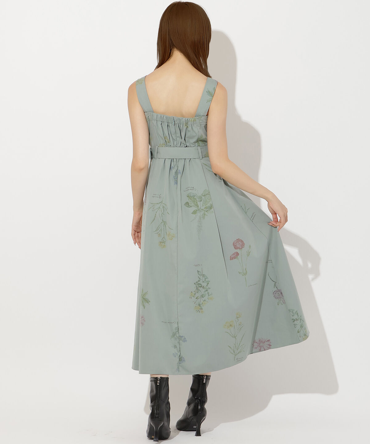 アンドクチュール「オータムフラワートレンチジャンスカ」|ジャンパースカート|