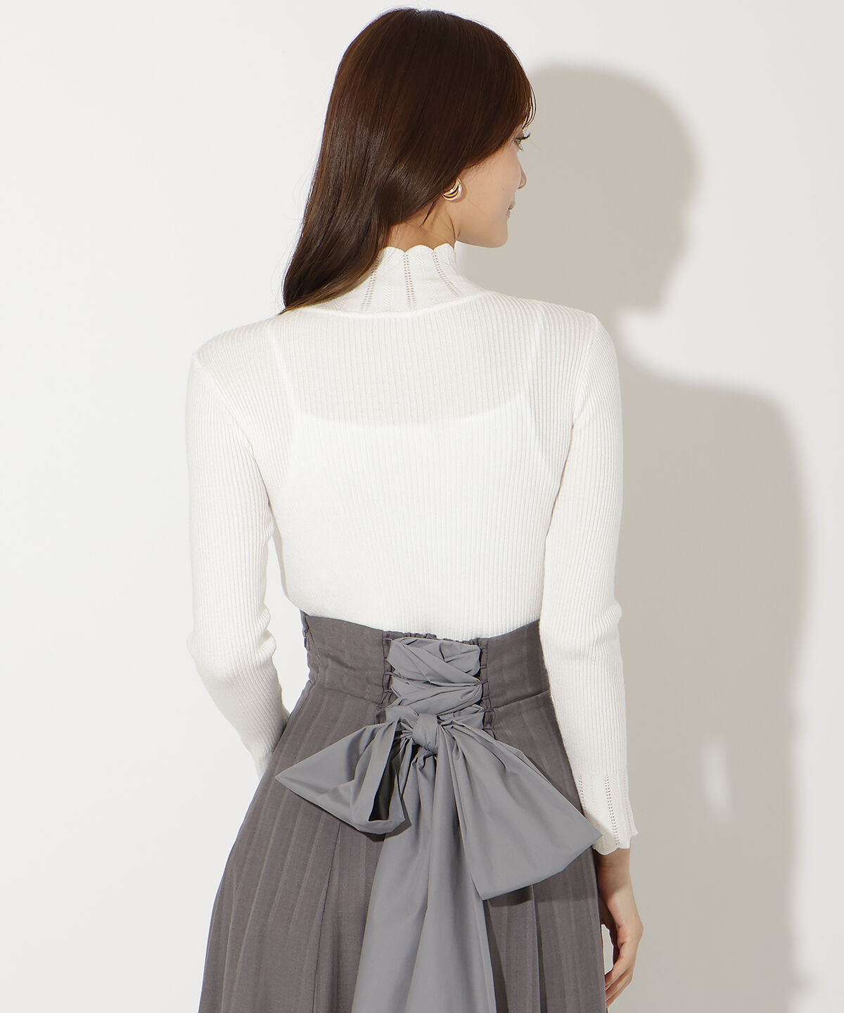 アンドクチュール「スカラハイネックニットプルオーバー」|ニット・セーター|