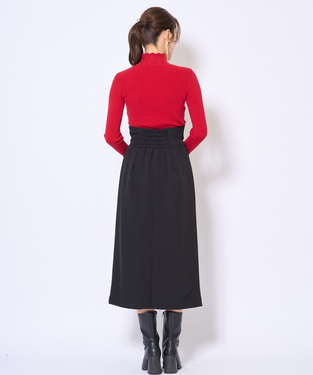 アンドクチュール「スカラハイネックニットプルオーバー」|ニット・セーター|