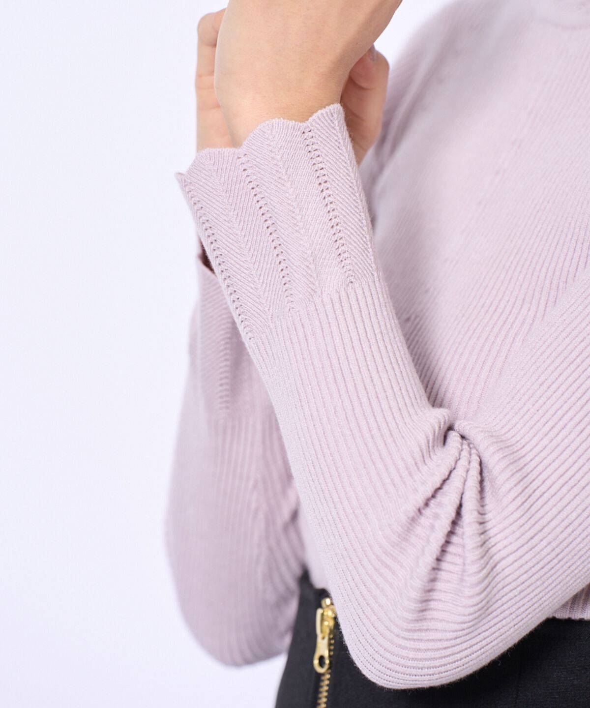 アンドクチュール「スカラハイネックニットプルオーバー」|ニット・セーター|