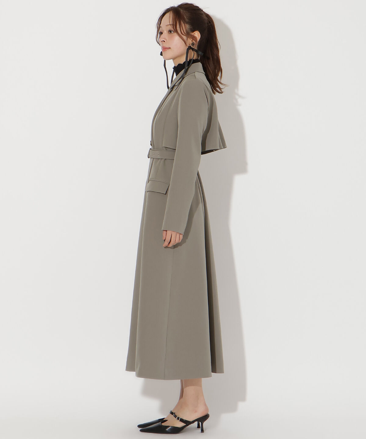 アンドクチュール「トレンチ風ワンピース」|ワンピース|