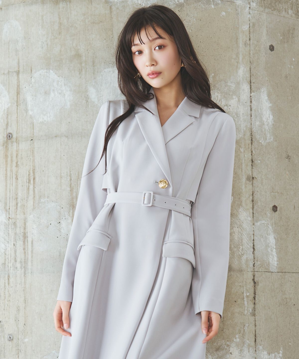 アンドクチュール「トレンチ風ワンピース」|ワンピース|