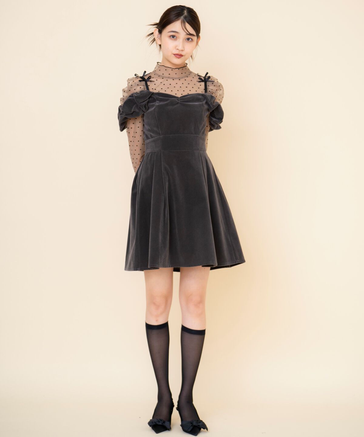 REDYAZEL「2wayショルダーフレアミニワンピース」|ワンピース|