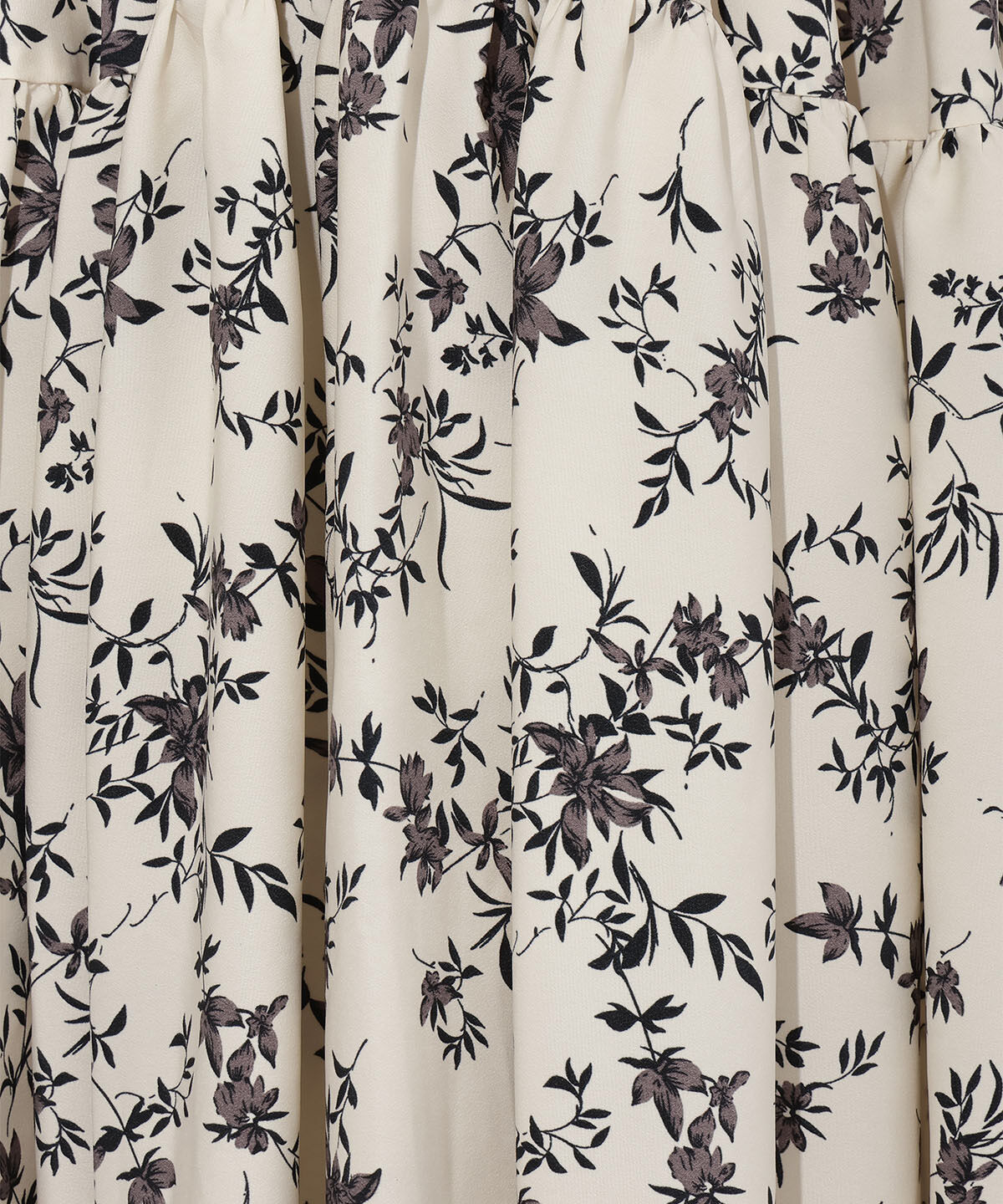 WILLSELECTION「モノトーンフラワーティアードワンピース」|ワンピース|