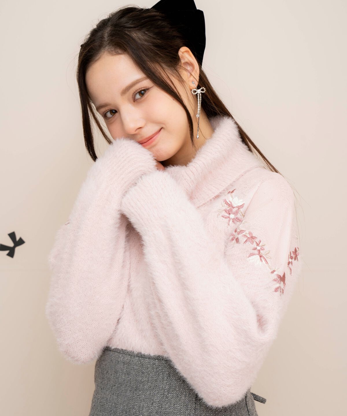 WILLSELECTION「刺繍シャギーニットプルオーバー」|ニット・セーター|