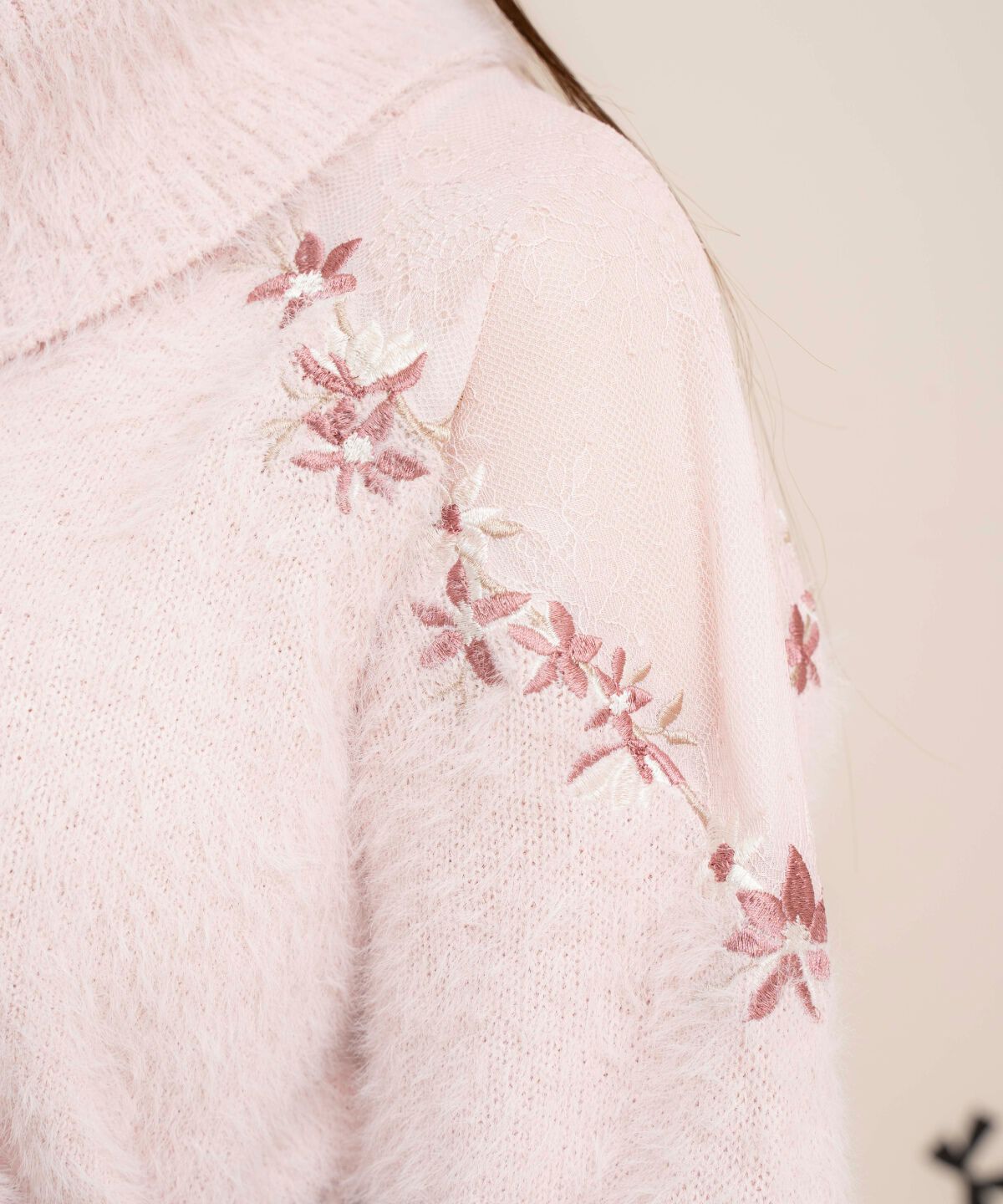 WILLSELECTION「刺繍シャギーニットプルオーバー」|ニット・セーター|