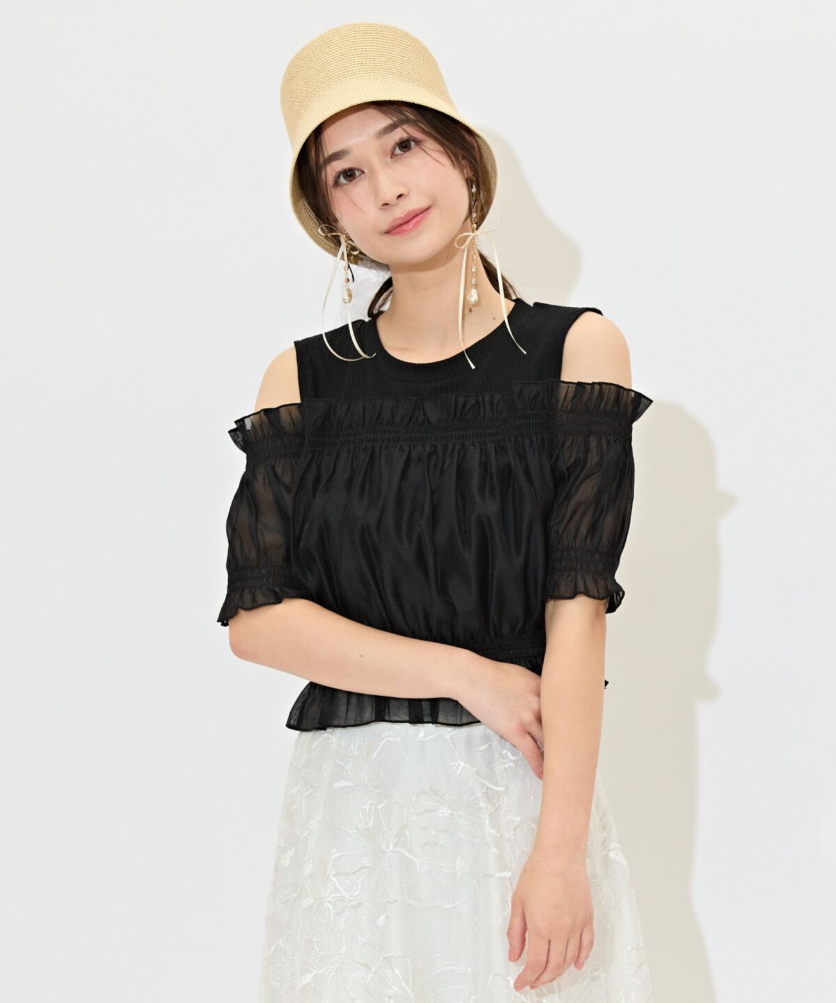 WILLSELECTION「レイヤード風オフショルカットトップス」|Tシャツ・カットソー|