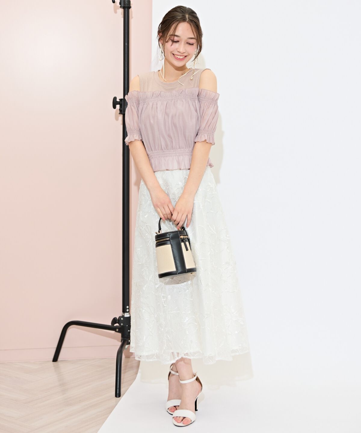 WILLSELECTION「レイヤード風オフショルカットトップス」|Tシャツ・カットソー|