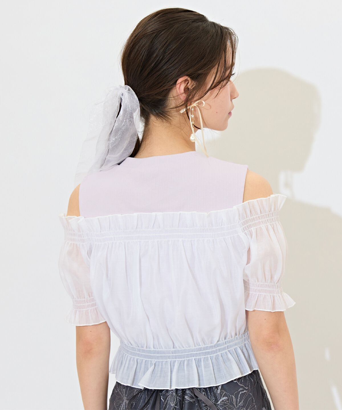 WILLSELECTION「レイヤード風オフショルカットトップス」|Tシャツ・カットソー|