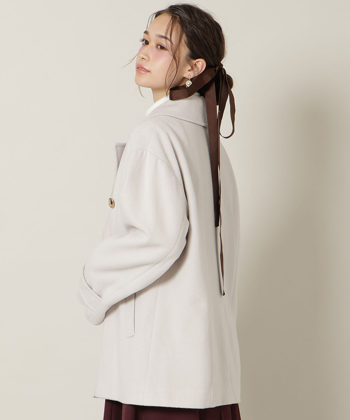 WILLSELECTION「ゴールドボタンミドル丈Ｐコート」|その他|