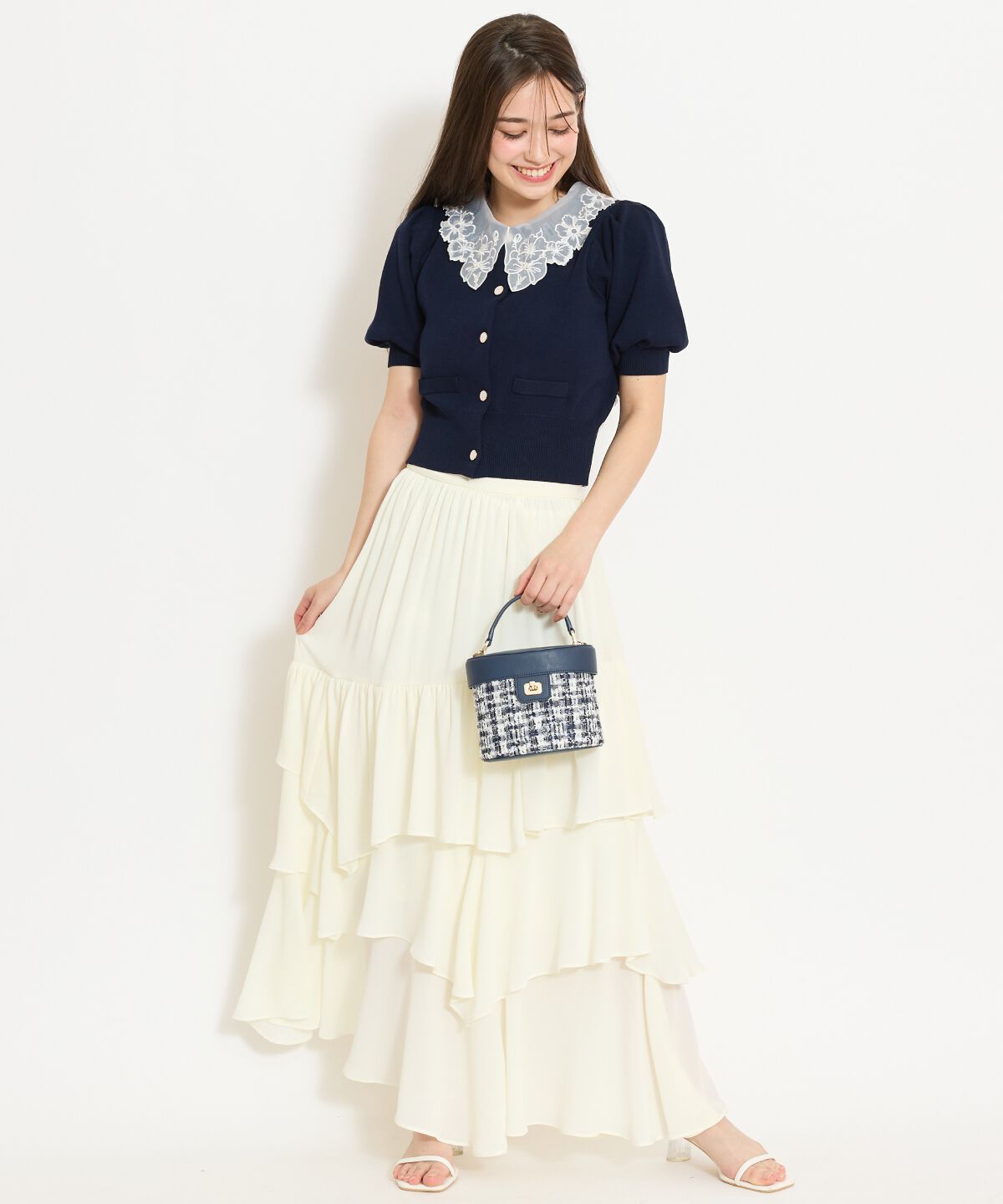 WILLSELECTION「アシメティアードスカート」|フレア|オフ