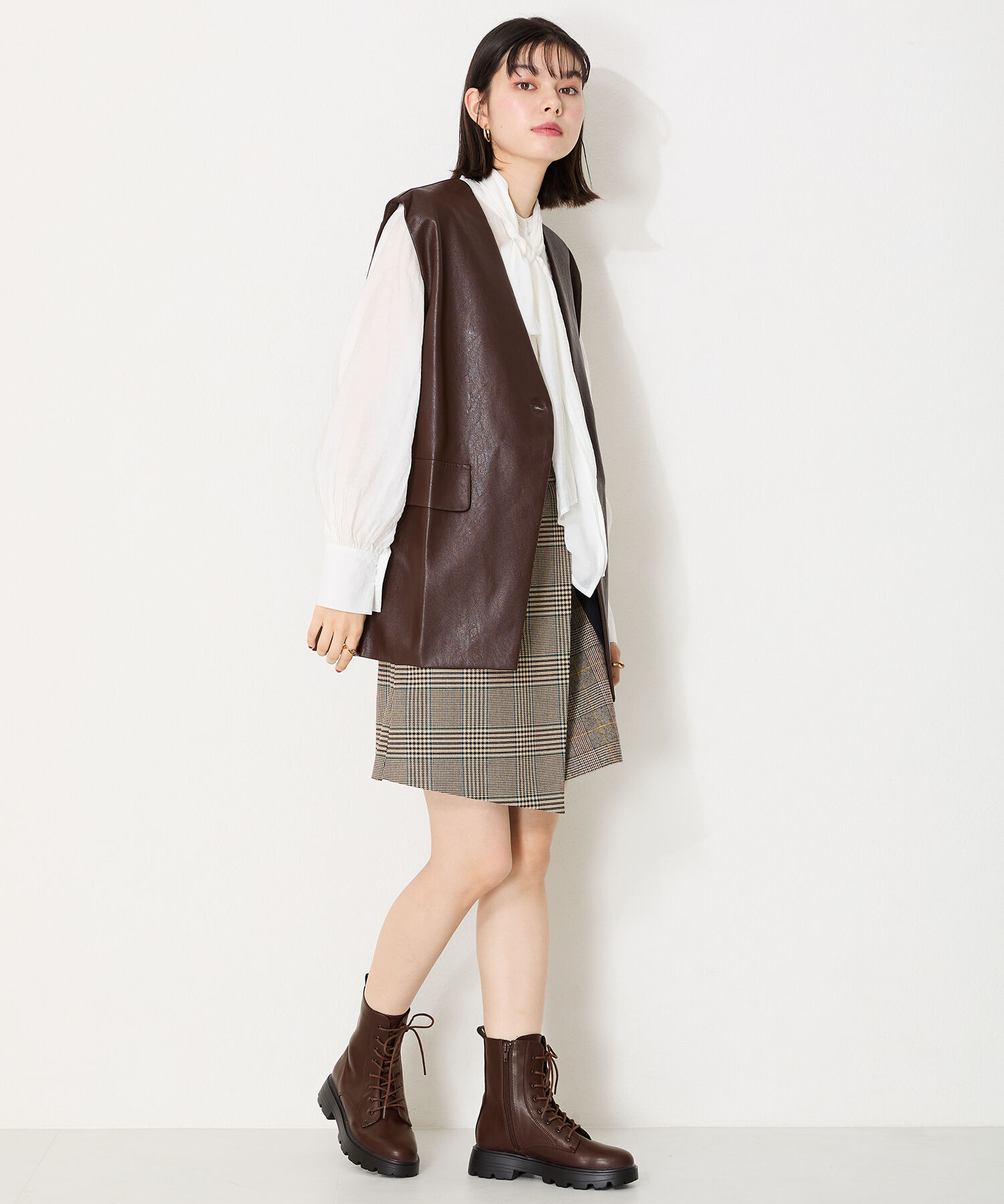 ORiental TRaffic「レースアップ 厚底 ブーツ /41401」|ショートブーツ|