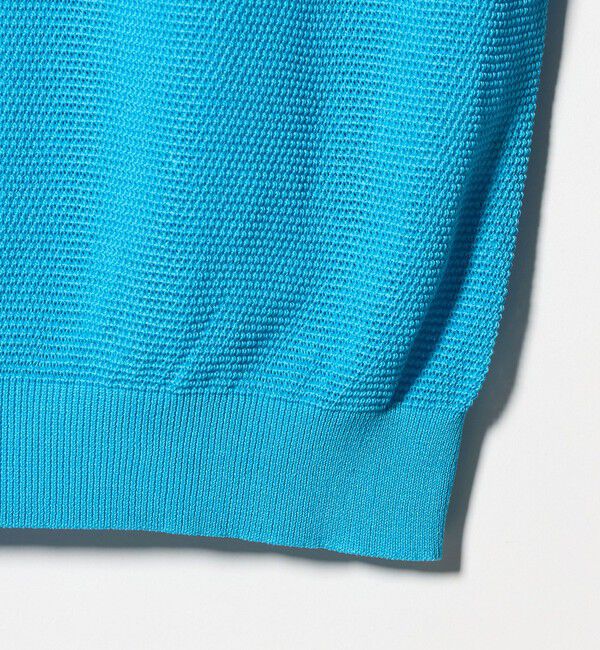 UNITED ARROWS「シャーリーカーン バーズアイ ショートスリーブ クルーネック ニットTシャツ」|ニット・セーター|