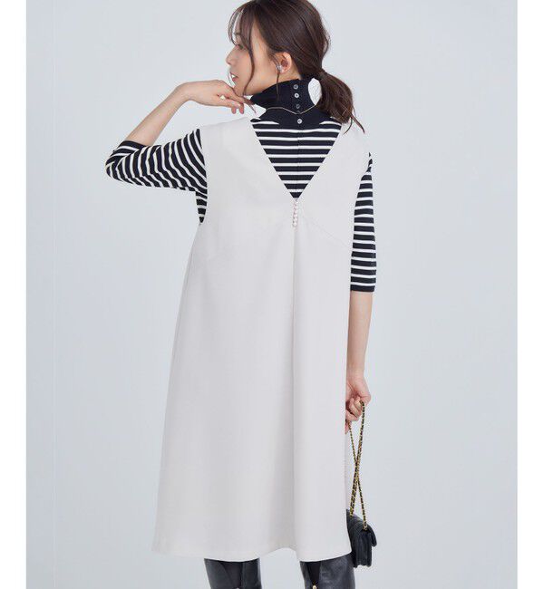 組曲「ライトダブルクロス ジャンパーワンピース」|ジャンパースカート|