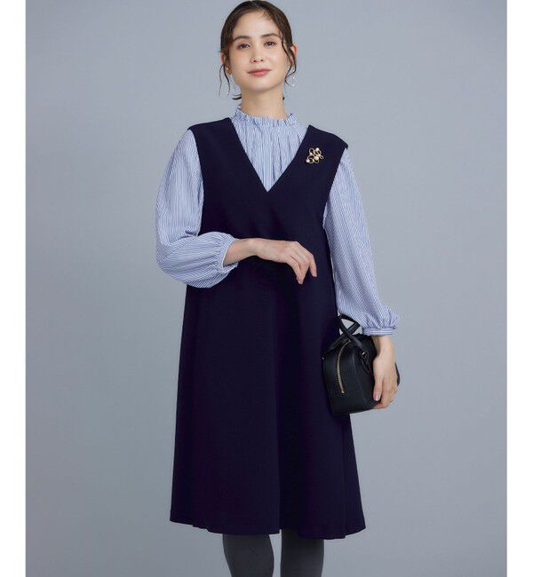 組曲「ライトダブルクロス ジャンパーワンピース」|ジャンパースカート|