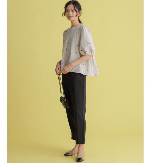 組曲「【WEB限定】ミニフラワーエンブロイダリー ブラウス」|シャツ・ブラウス|