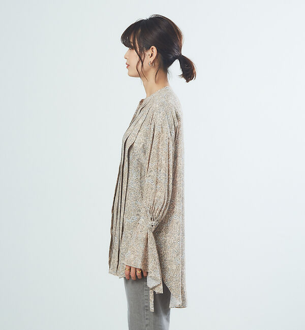 Rouge vif「フラワーボリュームスリーブブラウス」|シャツ・ブラウス|