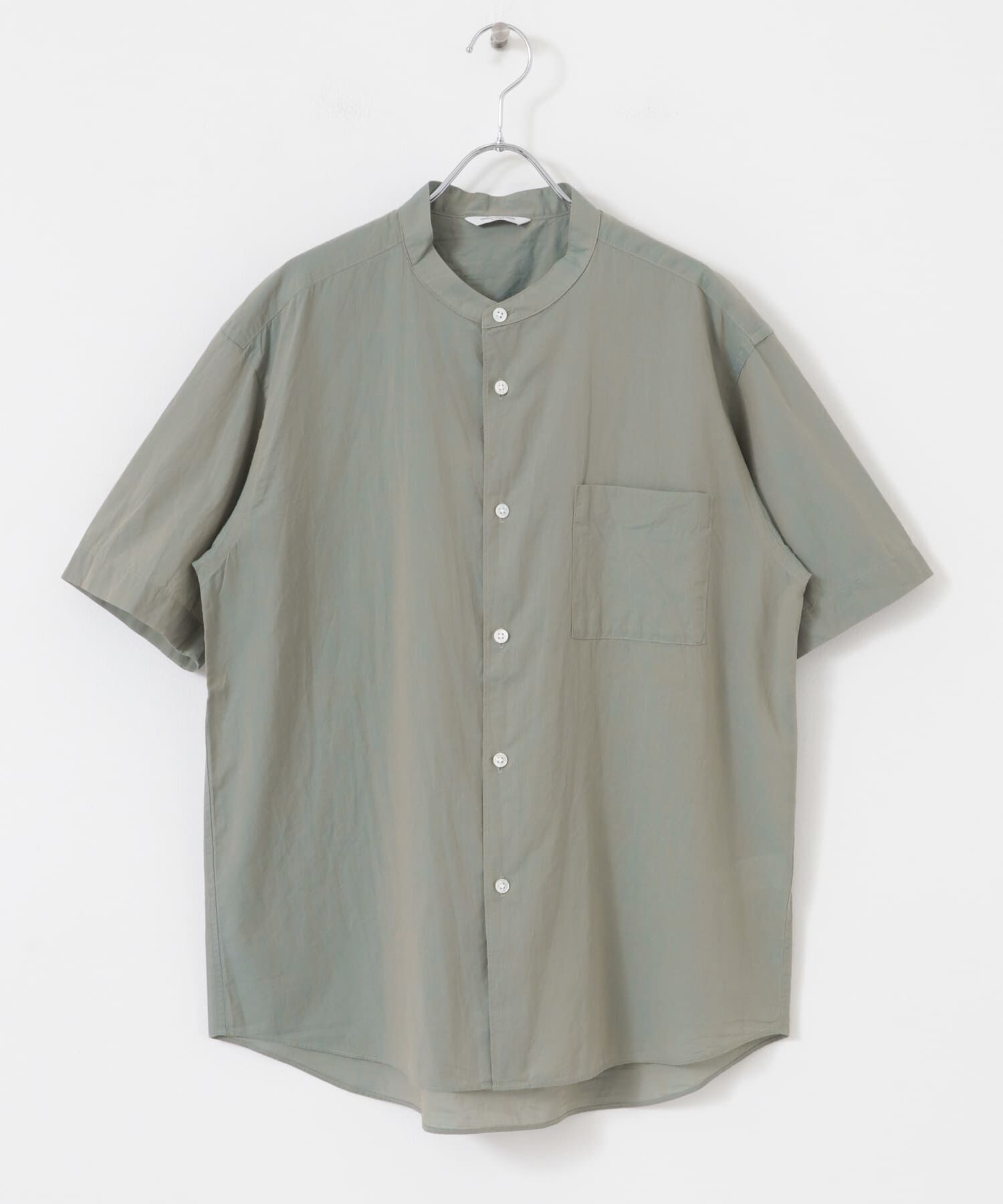 URBAN RESEARCH DOORS「玉虫シャンブレー バンドカラーシャツ」|シャツ・ブラウス|