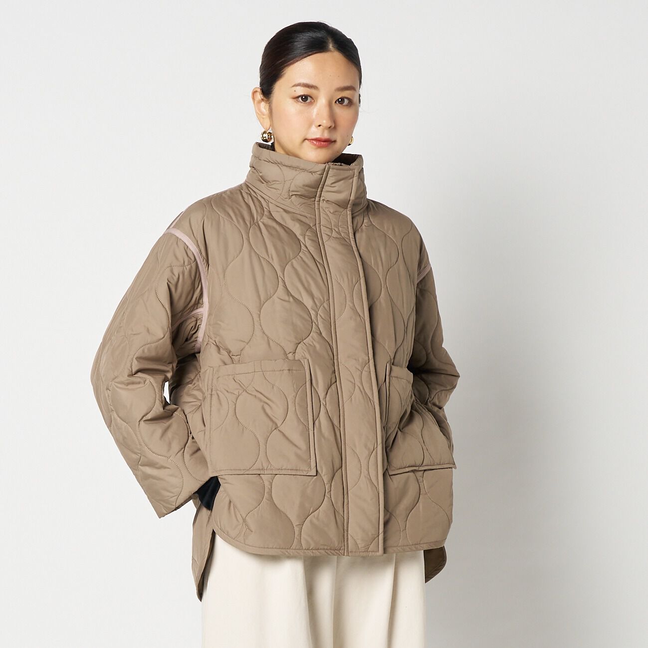 HELIOPOLE「HELIOPOLE QUILTED MILITARY BLOUSON」|ブルゾン・スタジャン|