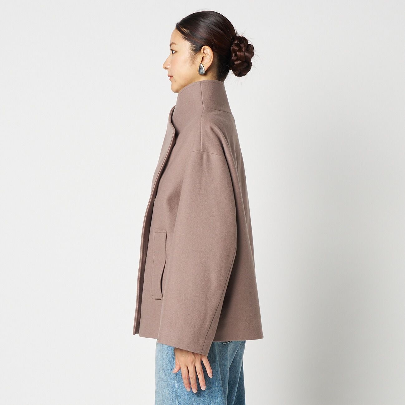 HELIOPOLE「HELIOPOLE WOOL STAND COLLAR BLOUSON」|ブルゾン・スタジャン|