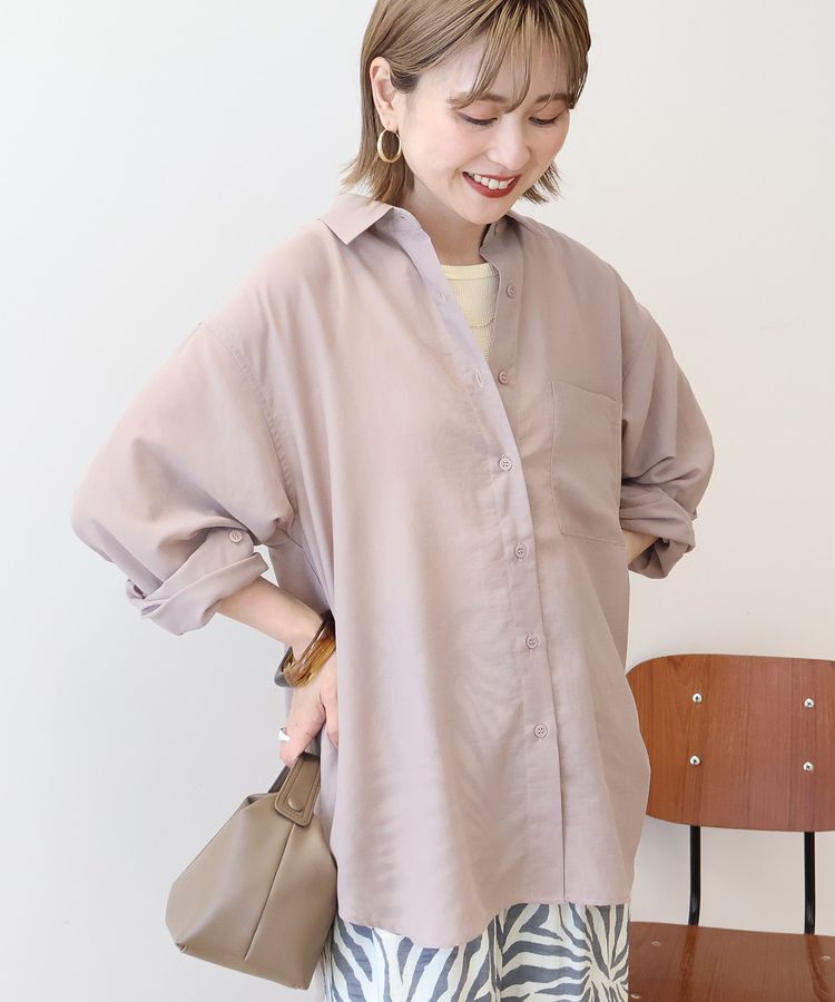 AMERICAN HOLIC「シアーボイルオーバーシルエットシャツ」|シャツ・ブラウス|