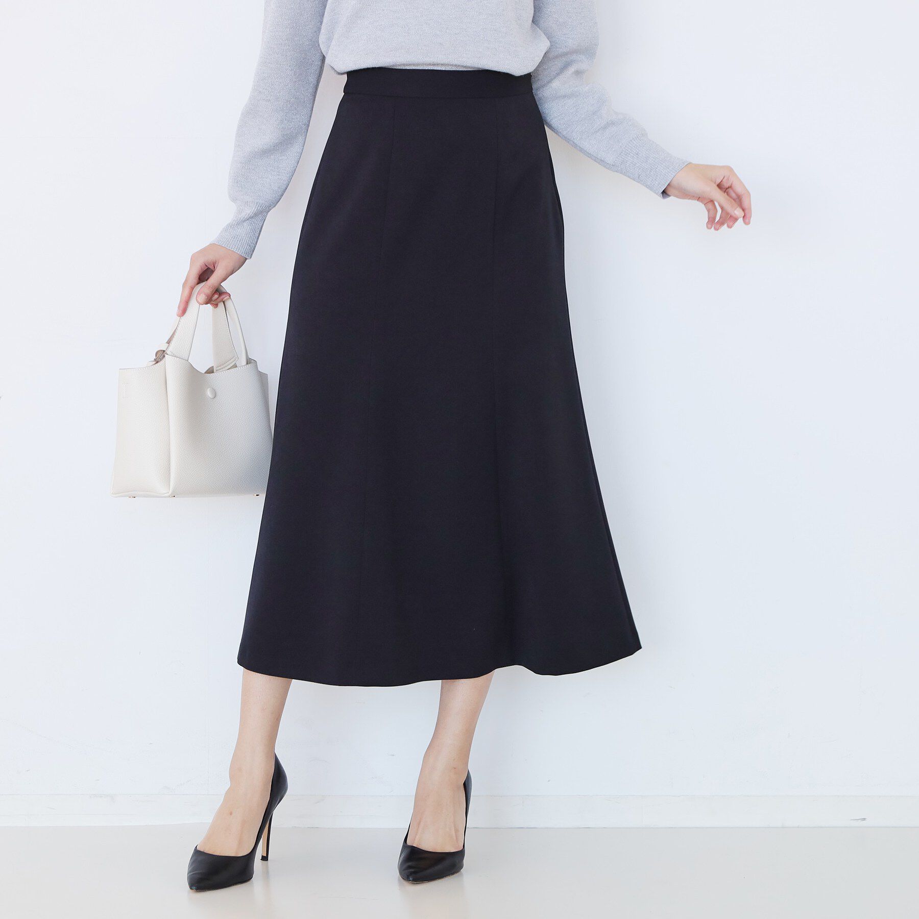 COUP DE CHANCE「【手洗い可／日本製／ウエスト後ろゴム仕様】マーメイドシルエットのスカート」|スカート|